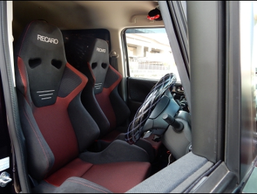 Recaro レカロシート Honda N Boxにレカロ Sr 6 Gk100s シートヒーター付き Bk Red