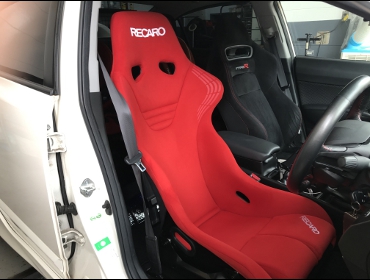 シビック　タイプR FD2 純正シート　赤黒　運転席側