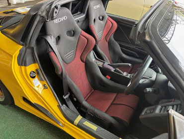 HONDA@S660@3BA-JW5i2015Nj@Ɂ@RECAROiJj@RS-G@GK@BK/RED@V[gq[^[t@~E@