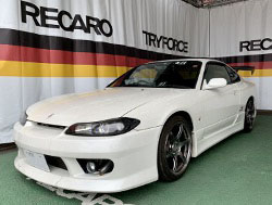 NISSAN@VrA@S15@Ɂ@RECAROiJj@SR-7@GK100@BK/u[@