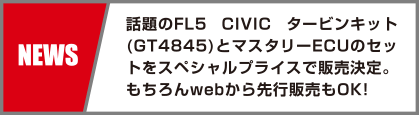 bFL5 CIVIC ^[rLbg(GT4845)ƃ}X^[ECŨZbgXyVvCXŔ̔Bwebs̔OK!